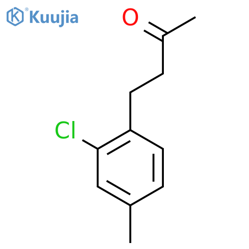4-(2-chloro-4-methylphenyl)butan-2-one structure