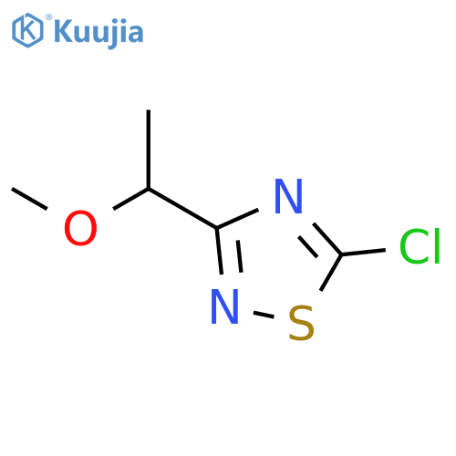 5-chloro-3-(1-methoxyethyl)-1,2,4-thiadiazole structure