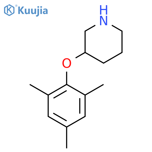 3-(2,4,6-trimethylphenoxy)piperidine structure
