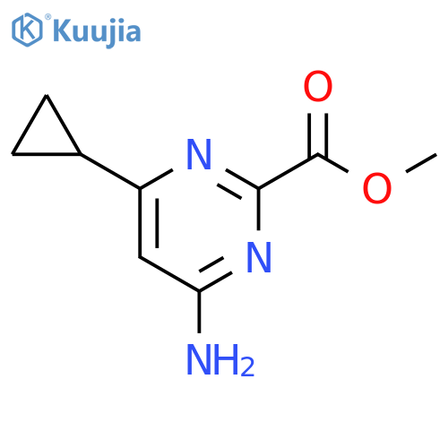 Methyl 4-amino-6-cyclopropylpyrimidine-2-carboxylate structure