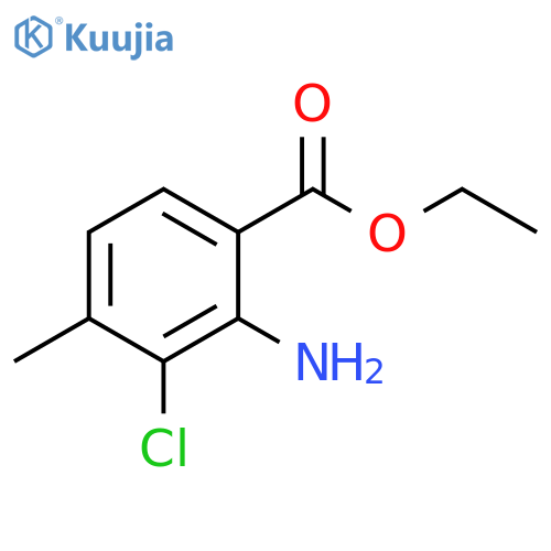 Ethyl 2-amino-3-chloro-4-methylbenzoate structure