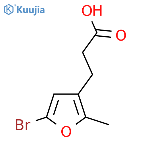 3-(5-Bromo-2-methylfuran-3-yl)propanoic acid structure