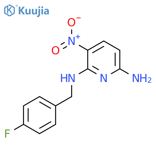 6-Amino-2-(4-fluorobenzyl)amino-3-nitro-pyridine structure