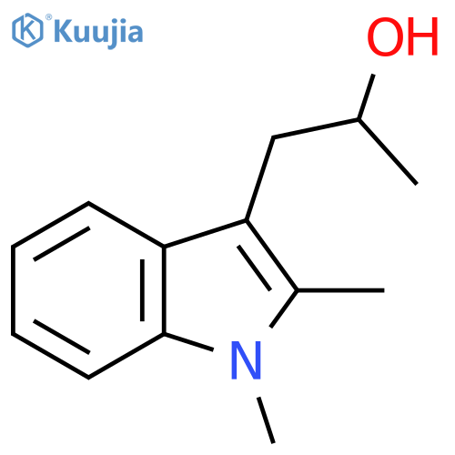 1-(1,2-dimethyl-1H-indol-3-yl)propan-2-ol structure
