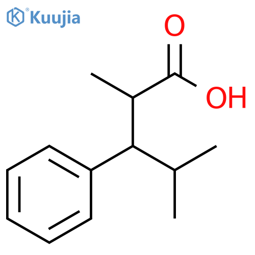 2,4-dimethyl-3-phenylpentanoic acid structure