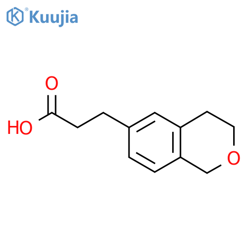 3-(3,4-dihydro-1H-2-benzopyran-6-yl)propanoic acid structure