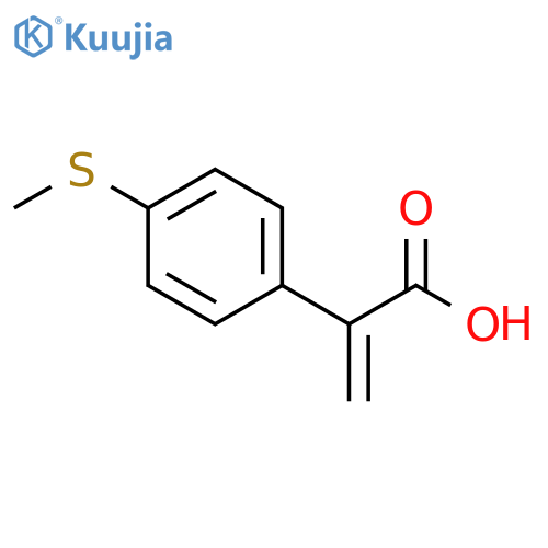 2-4-(methylsulfanyl)phenylprop-2-enoic acid structure