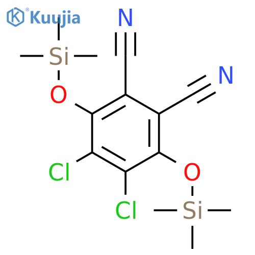 1,2-Benzenedicarbonitrile, 4,5-dichloro-3,6-bis[(trimethylsilyl)oxy]- structure