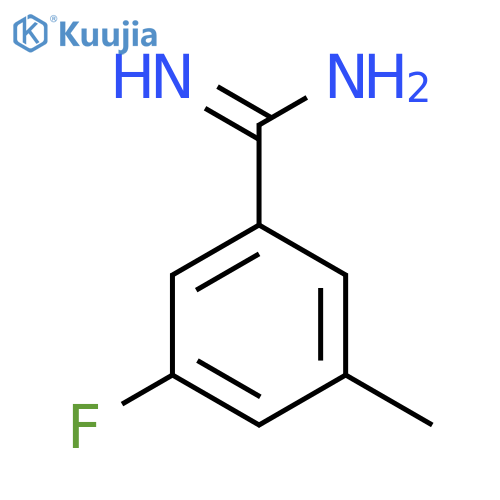 3-Fluoro-5-methylbenzene-1-carboximidamide structure