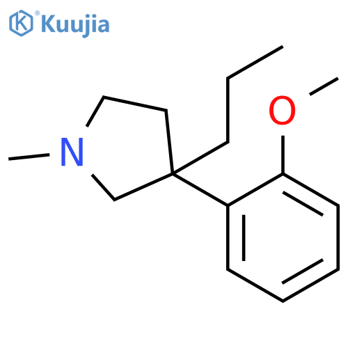 Pyrrolidine,3-(2-methoxyphenyl)-1-methyl-3-propyl- structure