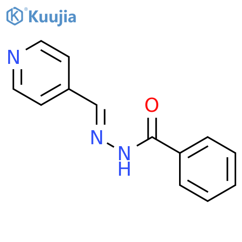 Benzoic acid,2-(4-pyridinylmethylene)hydrazide structure