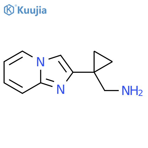 (1-{imidazo1,2-apyridin-2-yl}cyclopropyl)methanamine structure