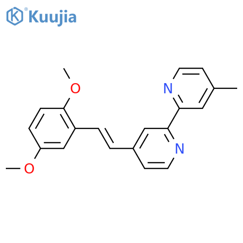 2,2'-Bipyridine, 4-[(1E)-2-(2,5-dimethoxyphenyl)ethenyl]-4'-methyl- structure