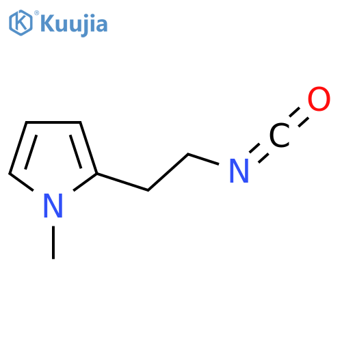 2-(2-isocyanatoethyl)-1-methyl-1H-pyrrole structure