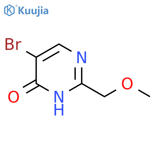 5-bromo-2-(methoxymethyl)-3,4-dihydropyrimidin-4-one structure