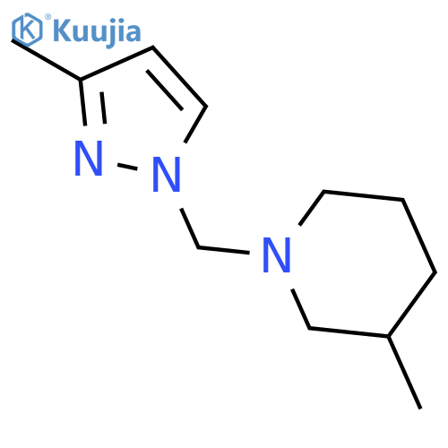 PIPERIDINE, 3-METHYL-1-[(3-METHYL-1H-PYRAZOL-1-YL)METHYL]- structure
