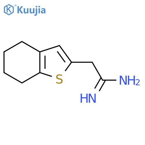 2-(4,5,6,7-tetrahydro-1-benzothiophen-2-yl)ethanimidamide structure