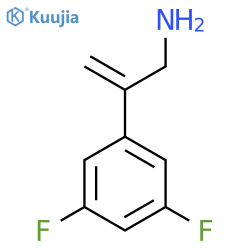 2-(3,5-difluorophenyl)prop-2-en-1-amine structure