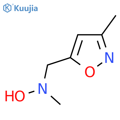 N-methyl-N-(3-methyl-1,2-oxazol-5-yl)methylhydroxylamine structure