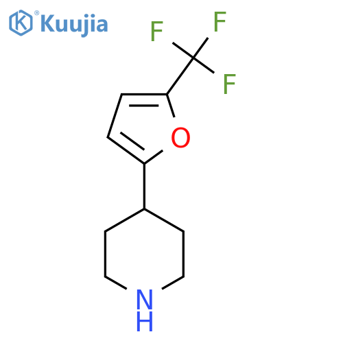 4-5-(trifluoromethyl)furan-2-ylpiperidine structure