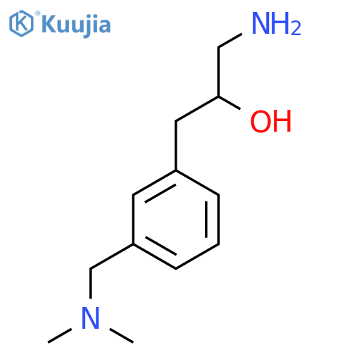 1-amino-3-{3-(dimethylamino)methylphenyl}propan-2-ol structure