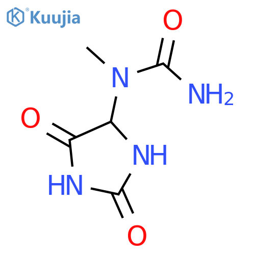 Urea, N-(2,5-dioxo-4-imidazolidinyl)-N-methyl- structure