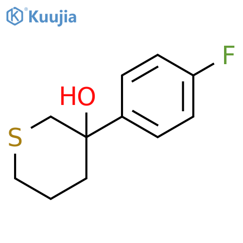 3-(4-fluorophenyl)thian-3-ol structure