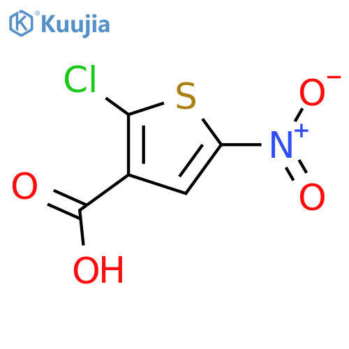 2-Chloro-5-nitrothiophene-3-carboxylic acid structure