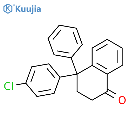 1(2H)-Naphthalenone, 4-(4-chlorophenyl)-3,4-dihydro-4-phenyl- structure