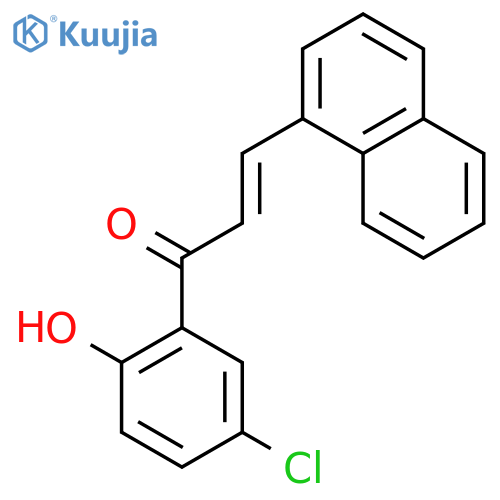 2-Propen-1-one, 1-(5-chloro-2-hydroxyphenyl)-3-(1-naphthalenyl)-, (E)- structure