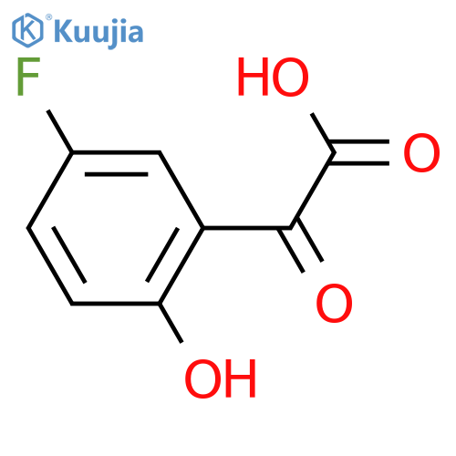 2-(5-fluoro-2-hydroxyphenyl)-2-oxoacetic acid structure