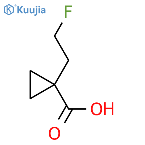 1-(2-Fluoroethyl)cyclopropane-1-carboxylic acid structure