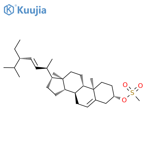 Stigmasta-5,22-dien-3-ol, methanesulfonate, (3b)- structure