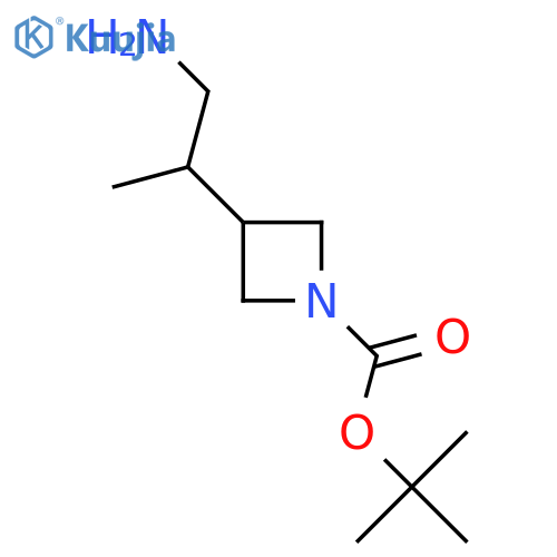 tert-butyl 3-(1-aminopropan-2-yl)azetidine-1-carboxylate structure