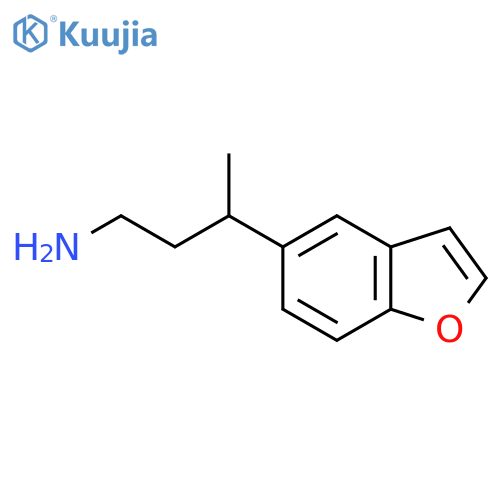 3-(1-benzofuran-5-yl)butan-1-amine structure