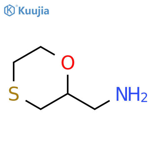 (1,4-oxathian-2-yl)methanamine structure