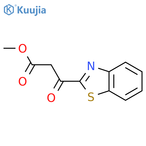 methyl 3-(1,3-benzothiazol-2-yl)-3-oxopropanoate structure