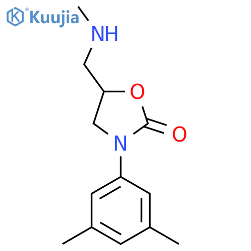 3-(3,5-Dimethylphenyl)-5-[(methylamino)methyl]-1,3-oxazolidin-2-one structure