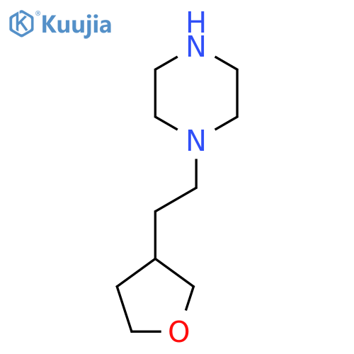 1-2-(oxolan-3-yl)ethylpiperazine structure