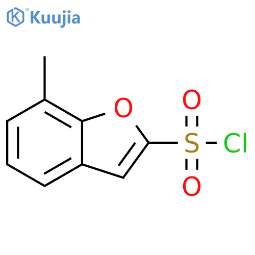 7-METHYL-1-BENZOFURAN-2-SULFONYL CHLORIDE structure