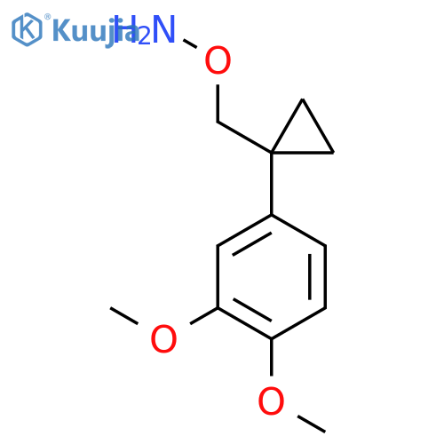 O-{1-(3,4-dimethoxyphenyl)cyclopropylmethyl}hydroxylamine structure
