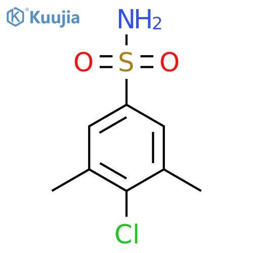 4-chloro-3,5-dimethylbenzene-1-sulfonamide structure