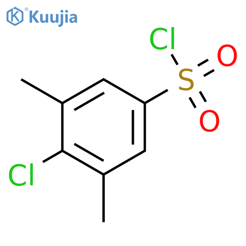 4-chloro-3,5-dimethylbenzene-1-sulfonyl chloride structure