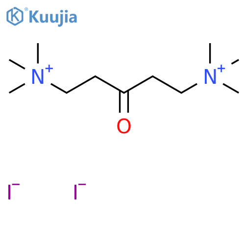 1,5-Pentanediaminium, N,N,N,N',N',N'-hexamethyl-3-oxo-, diiodide structure