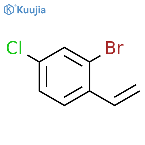 2-bromo-4-chloro-1-ethenylbenzene structure