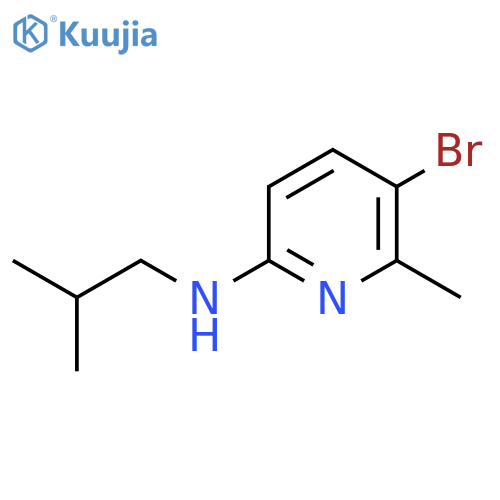 5-Bromo-6-methyl-N-(2-methylpropyl)pyridin-2-amine structure