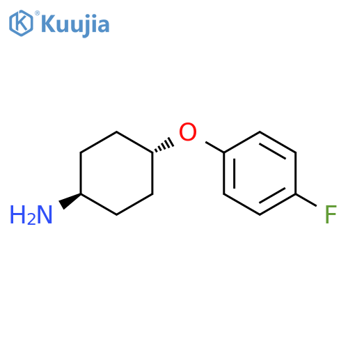 (1R,4r)-4-(4-fluorophenoxy)cyclohexan-1-amine structure