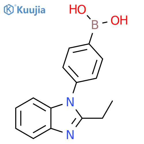 4-(2-ethyl-1H-benzo[d]imidazol)phenylboronic acid structure