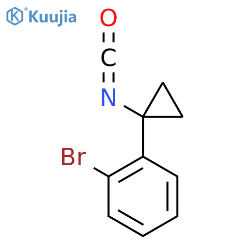 1-bromo-2-(1-isocyanatocyclopropyl)benzene structure