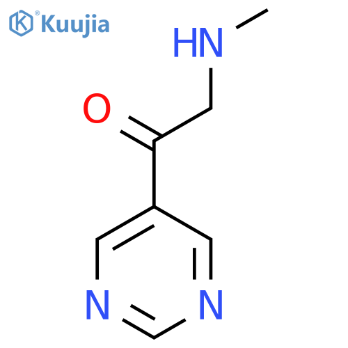 2-(Methylamino)-1-(pyrimidin-5-yl)ethan-1-one structure